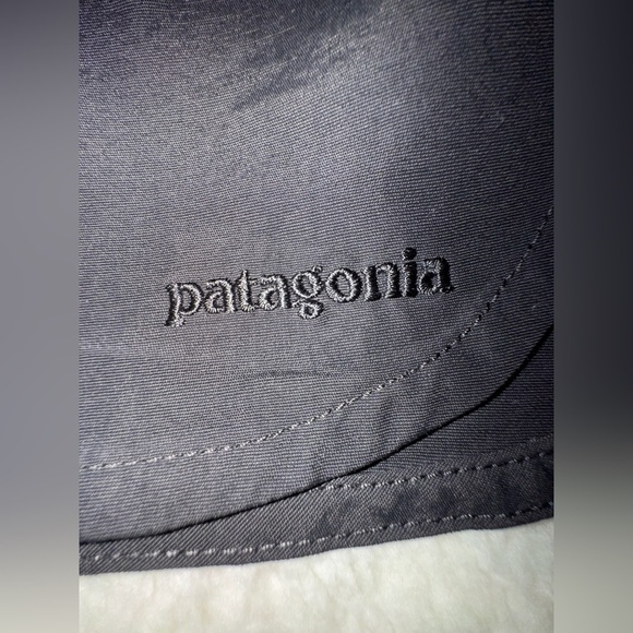 Patagonia black tie front shorts with back zipper pocket. Size 8. GUC - Picture 2 of 11